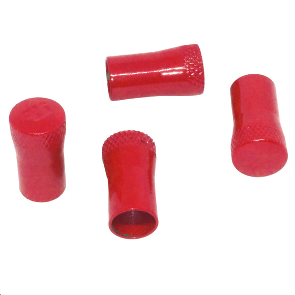 Bouchons de valves PLS™ epoxy rouge (jeu de 4)